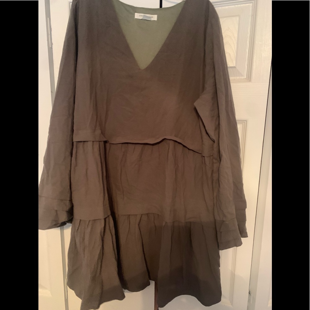 Boutique dress sz 1x army green